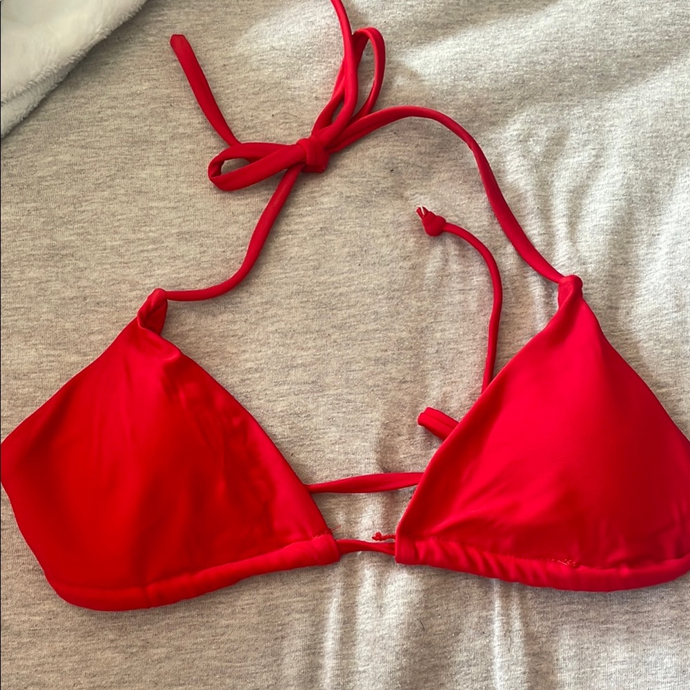 shein Red Bikini Top